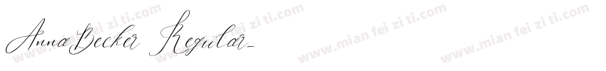 AnnaBecker Regular字体转换